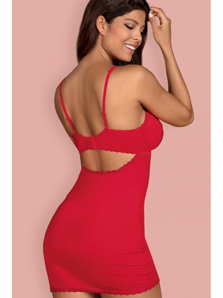 Комплект Obsessive Jolierose chemise Красный