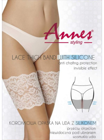 Защитная кружевная полоса ANNES Lace Thigh Band, 2XL, bianco(белый)