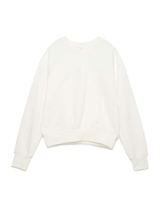 Белый свитшот из ультрамягкого хлопка LD 1106 || Джемпер жін. CE LD 1106, р.170-100, off-white