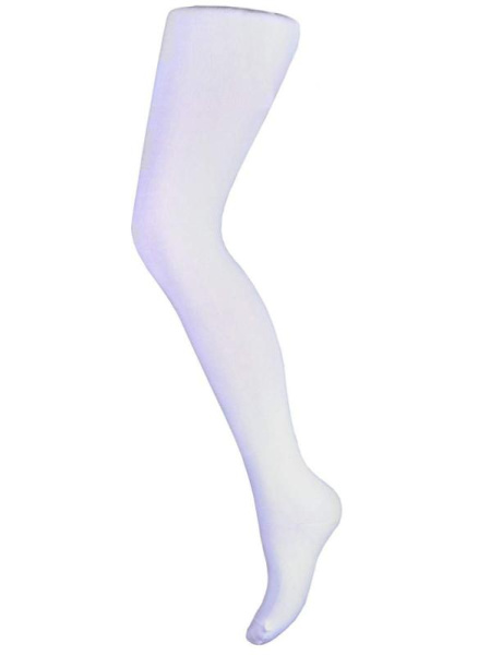 Хлопковые детские колготы АФРИКА Арт.: 11В302К / Однотонные /, 12, Белый