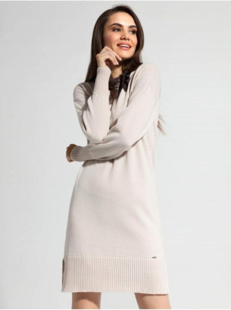 Ультракомфортное платье из итальянской пряжи с мериносовой шерстью LDK 072