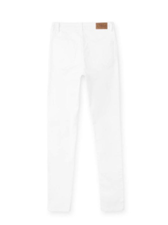 Классические прямые джинсы с эффектом &quot;мгновенная коррекция живота&quot; CON-43W || ВД Брюки джинсові жін. CE CON-43W, р.164-94, білий