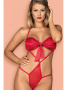 Боди Obsessive Giftella Красный || Боди Obsessive Giftella Красный