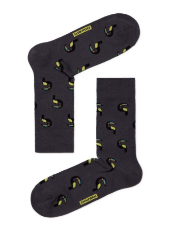 Носки муж. DW HAPPY 17С-151СП, р.29, 081 темно-серый