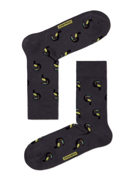 Носки муж. DW HAPPY 17С-151СП, р.29, 081 темно-серый