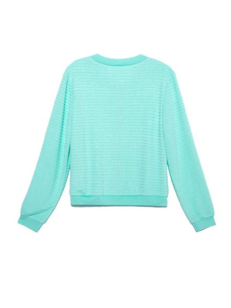 Ультракомфортный фактурный бомбер на молнии LJ 902