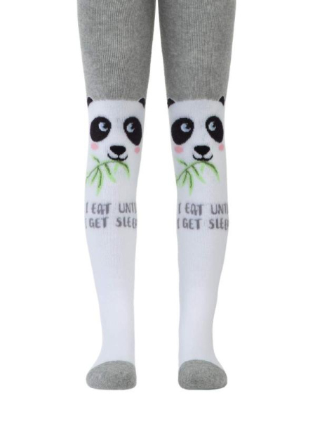 Колготки дитячі Conte Kids SOF-TIKI 7С-38СП, р. 80-86 (14), 531 білий-сірий