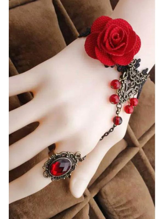 Слейв-браслет Cofashion Ceri Черно-красный