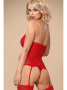 Комплект Obsessive 838-COR-3 corset Красный || Комплект Obsessive 838-COR-3 corset Красный