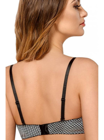 Бюстгальтер push up Kinga Shocked PU-558 Черно-белый