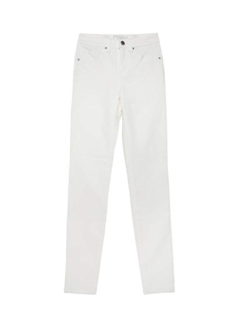 Моделирующие джинсы skinny push-up со средней посадкой с покрытием &quot;под кожу&quot; CON-228 || Брюки джинсові жін. CE CON-228, р.164-90, white