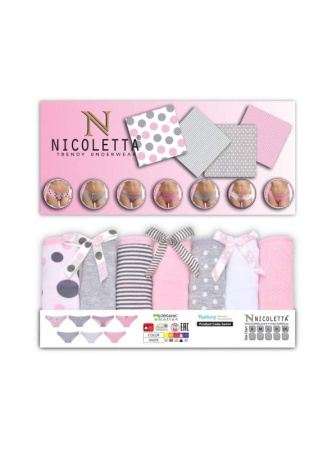 Женские слипы неделька Nicoletta Арт: 36454, 2XL, Ассорти