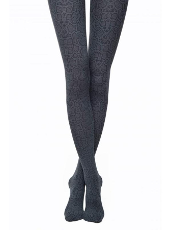 Колготки зі зміїним малюнком PYTHON Lycra, р. 3, verde