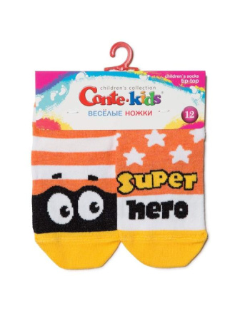 Носки дет. CK ВЕСЕЛЫЕ НОЖКИ 17С-10СП, р.12, 283 оранжевый || Шкарпетки дит. ВЕСЕЛІ НІЖКИ 17С-10СП, р.18, 337 рожевий
