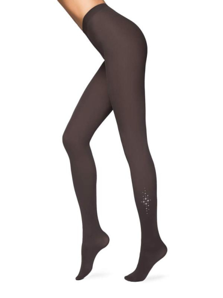 Колготки з розсипом зі стразів CRISTAL Lycra, р. 4, Grafit Колготки з розсипом зі стразів CRISTAL Lycra, р. 4, Grafit