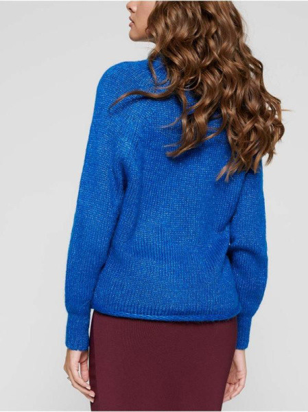 Вязаный джемпер из объемной итальянской пряжи с шерстью и мохером LDK 075