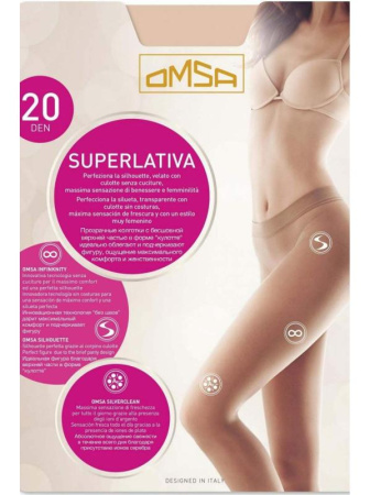 Бесшовные колготки OMSA Superlativa 20, 2, caramello(телесный) Бесшовные колготки OMSA Superlativa 20, 2, caramello(телесный)