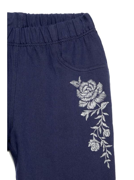 Ультраэластичные джеггинсы с металлическим рисунком LORE, р.170-98, navy