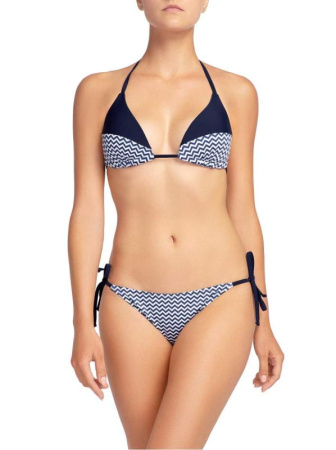 Бикини с треугольными чашками &quot;PUSH UP&quot; AGNES || ВКТ CE Бюстгалтер купальний жіночий AGNES, р.80(B), синій-білий