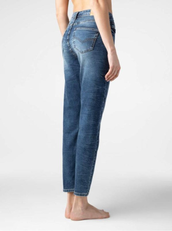 Джинсы Mom Fit особой варки CON-281 || Брюки джинсові жін. CE CON-281, р.164-102, authentic blue