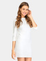 Фактурная туника с укороченным рукавом LTH 683 || ВТЖ Туніка жін. CE LTH 683, р.170,176-84-90, екрю