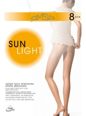 Колготки ультратонкие OMSA Sun Light 8, 3, nero(чёрный)