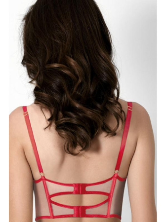 Бюстье с формованной чашкой Ewa Bien Morgana P312 Телесно-красный || Бюстье с формованной чашкой Ewa Bien Morgana P312 Телесно-красный