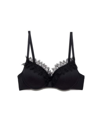 Лиф с уплотненными чашками и эффектным кружевом NIKKI || Бюстгалтер купальний жін. CE NIKKI, р.75(B), black