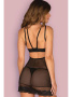 Комплект Obsessive Allastia chemise Черный || Комплект Obsessive Allastia chemise Черный