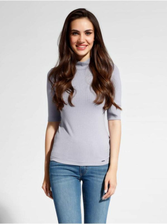 Топ в рубчик из вискозы премиального качества LD 1031 || Джемпер жін. CE LD 1031, р.170-96, lilac grey