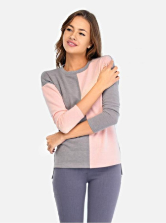 Джемпер с удлиненной спинкой LD 672