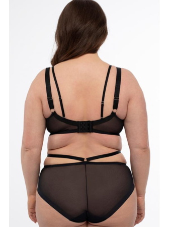Комплект Samanta Antinea - бюстгальтер с мягкой чашкой A922 и полные трусики B400 Черно-телесный || Комплект Samanta Antinea - бюстгальтер с мягкой чашкой A922 и полные трусики B400 Черно-телесный