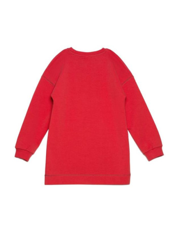 Хлопковая туника с мерцающей надписью Disney DTH 957 || Туніка дів. CE DISNEY DTH 957, р.128,134-68, risky red