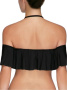 Бикини-топ с воланом BLANKA || ВКТ CE Топ купальний жіночий BLANKA, р.77-81, чорний