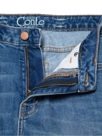 Eco-friendly джинсы Mom Fit с высокой посадкой CON-187 || Брюки джинсові жін. CE CON-187, р.164-102, mid blue