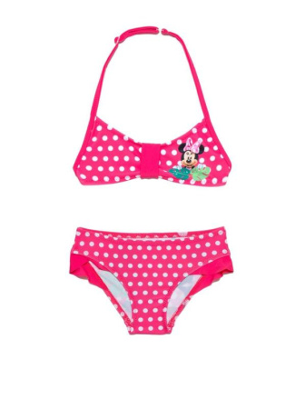 Яркий купальник MINNIE TROPICAL с Минни Маус Disney || Костюм купальний для дівчат СE MINNIE LOVE, р.134,140-68, pink