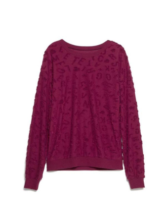 Ультрамягкий свитшот из фактурного трикотажа LD 1050 || Джемпер жін. CE LD 1050, р.170-104, red bordo