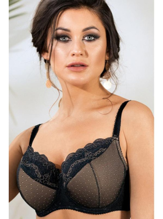 Бюстгальтер полумягкий Dama Kier Chanivelle Шоколадно-черный