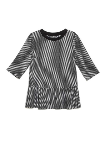 Блузка со звездным принтом LBL 883 || Блуза жін. CE LBL 883, р.170-96-102, black mini star