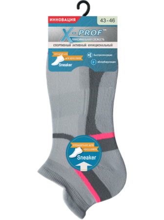 Носки жен. арт. 52-92 Х-prof || Шкарпетки жін. арт. 52-92 Х-prof, р.23-25, 082 чорний