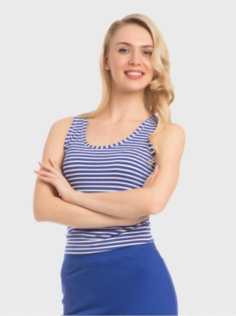 Топ из вискозы в полоску LD 731