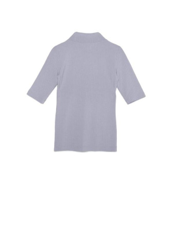 Топ в рубчик из вискозы премиального качества LD 1031 || Джемпер жін. CE LD 1031, р.170-96, lilac grey