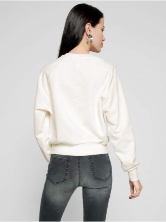Белый свитшот из ультрамягкого хлопка LD 1106 || Джемпер жін. CE LD 1106, р.170-100, off-white