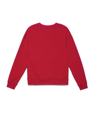 Хлопковый свитшот с мерцающей надписью Disney LD 949 || Джемпер жін. CE DISNEY LD 949, р.170-88, risky red