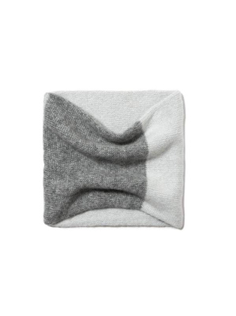 Шарф-снуд из пряжи с мохером и шерстью