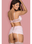 Комплект Obsessive Girlly set Бело-розовый || Комплект Obsessive Girlly set Бело-розовый