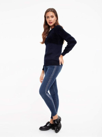 Ультрапушистый джемпер с вискозой премиального качества 041 || Джемпер жін. CE LDK041 18С-68СП, р.170-84, синій