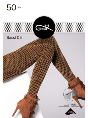 Колготки с узором GATTA Sassi 05, 3, blue(голубой)