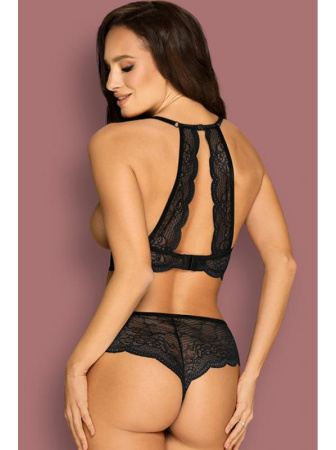 Комплект Obsessive Pearlove set Черно-перламутровый || Комплект Obsessive Pearlove set Черно-перламутровый