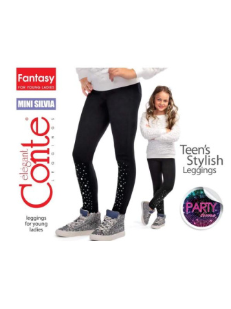 Ультрамодные джеггинсы с россыпью из стразов MINI SILVIA, р.134, 140-72 || Ультрамодні джеггінси з розсипом зі стразів MINI SILVIA, р. 134, 140-72